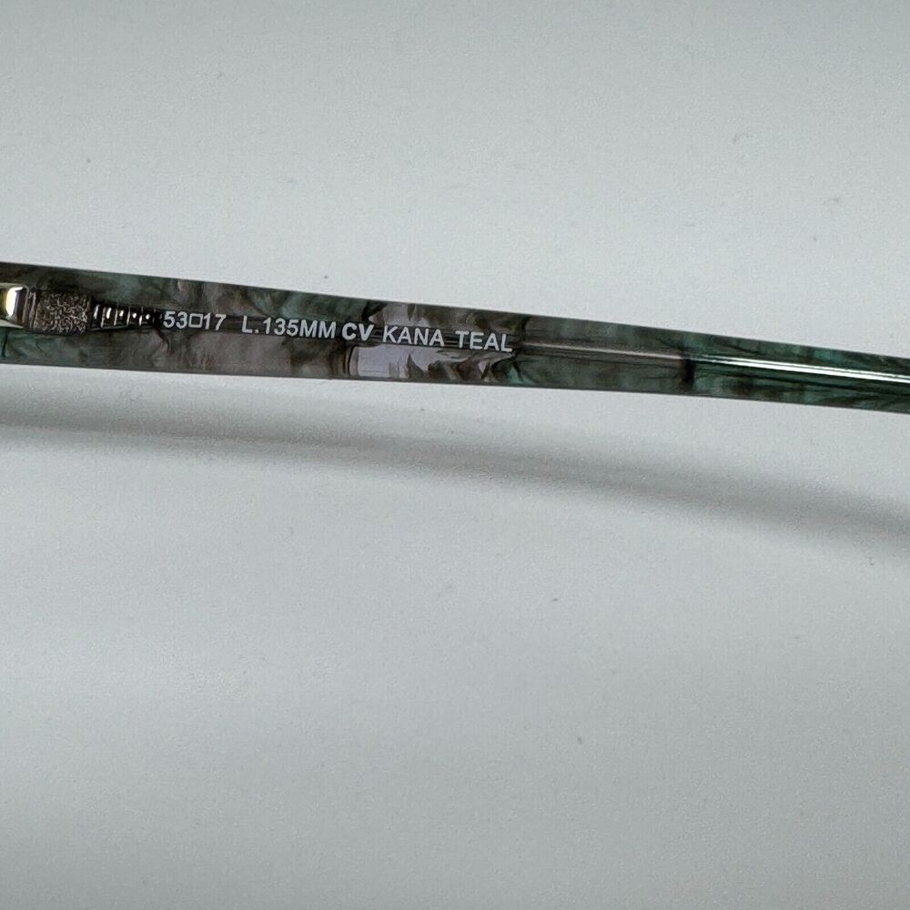 BCBGMAXAZRIA Kana Teal Eyeglasses Frame 53-17-135mm H13594 - Picture 6 of 7